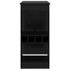 vidaXL Bar Table Black Oak 90 x 47.5 x 103.5 cm Engineered Wood