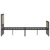 vidaXL Metal Bed Frame without Mattress Sonoma Oak 137x190 cm