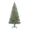 vidaXL Artificial Christmas Tree Snow Flocked with LED Light 210 cm