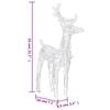 vidaXL Christmas Reindeers 2 pcs Blue 80 LEDs Acrylic