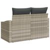 vidaXL Garden Sofa with Cushion 123 x 62 x 69 cm Poly Rattan