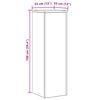 vidaXL Plant Stand Black Oak 33 x 33 x 100 cm Engineered wood