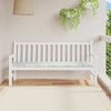 vidaXL Garden Bench Cushion Floral White and green 180 x 50 x 4 cm