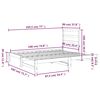 vidaXL Pull-out Day Bed without Mattress 2x(90x190) cm