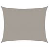 vidaXL Sunshade Sail 160 g/m&sup2; Rectangular Light Grey 6x7 m HDPE
