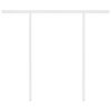 vidaXL Manual Retractable Awning with Posts 3x2.5 m Cream