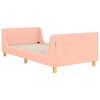 vidaXL Children's Bed Frame with Headboard Pink 90 x 200 cm
