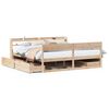 vidaXL Bed Frame without Mattress 180x200 cm Super King Solid Wood Pine