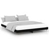 vidaXL Bed Frame without Mattress Black 200x200 cm Engineered Wood