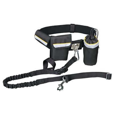 TRIXIE Dog Waist Belt with Leash Black 1275