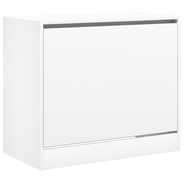 vidaXL Shoe Cabinet White 80x42x69 cm Engineered Wood