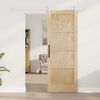 vidaXL Sliding Door ORKDAL Brown 73.5 x 198.5 cm Solid Pine Wood