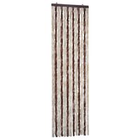 vidaXL Insect Curtain Beige and Light Brown 56x185 cm Chenille