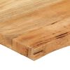 vidaXL Table Top 70x60x2.5 cm Live Edge Solid Wood Mango