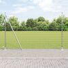 vidaXL Fence with Posts Silver 1.6 x 10 m Steel