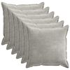 vidaXL Cushion Cover 6 pcs HOUTEN Light Grey 70 x 70 cm