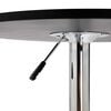 vidaXL Bar Table Black &Oslash;60 cm MDF