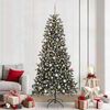 vidaXL Artificial Christmas Tree with 300 LEDs with Stand Green 240 cm