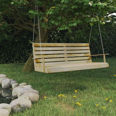 vidaXL Swing Bench Impregnated Pinewood 155x65x60 cm