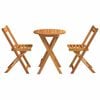 vidaXL Garden Dining Set 3 pcs Oil Natural Solid Acacia Wood