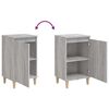 vidaXL Bedside Cabinet Grey Sonoma 40x35x70 cm Engineered Wood