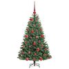 vidaXL Artificial Hinged Christmas Tree Green 120 cm PVC and Metal