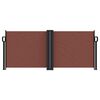vidaXL Retractable Side Awning Brown 100x1000 cm