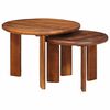 vidaXL Nesting Coffee Tables 2 pcs Honey Brown Solid Mango Wood