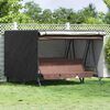 vidaXL Outdoor Swing Cover Black 250 x 250 x 160 cm 420D Oxford Fbric
