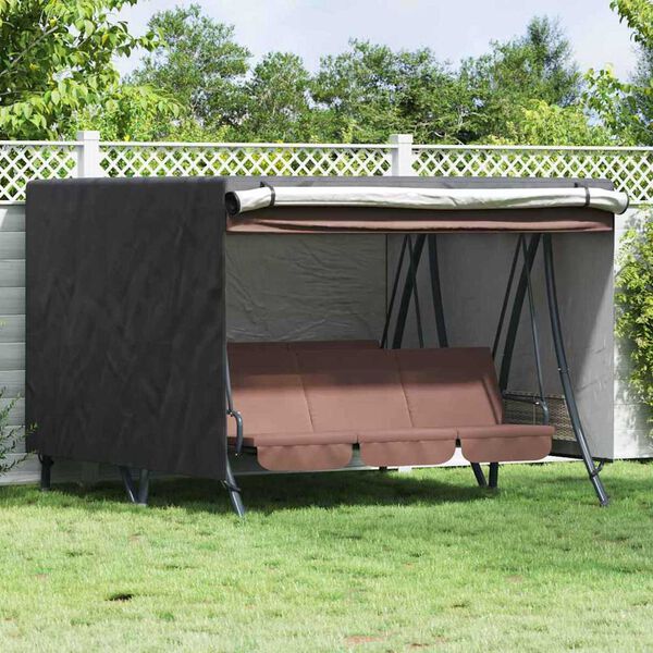 vidaXL Outdoor Swing Cover Black 250 x 250 x 160 cm 420D Oxford Fbric