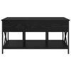 vidaXL Coffee Table Black Oak 100 x 55 x 48.5 cm Engineered Wood