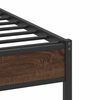 vidaXL Bed Frame without Mattress Brown Oak 90x200 cm Engineered Wood