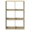 vidaXL Room Divider Bookcase Sonoma Oak 69.5x29x103.5 cm Engineered Wood
