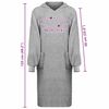 vidaXL Blanket Hoodie KINN Grey XL Cotton