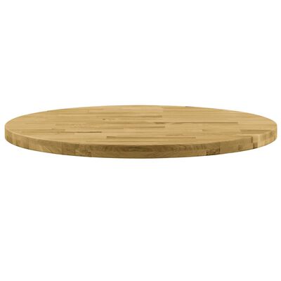 Vidaxl Table Top Solid Oak Wood Round, Round Oak Table Top Uk