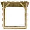 vidaXL Pergolas with Roofs 4 pcs 100x90x100 cm Impregnated Pinewood