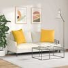 vidaXL Sofa Pillows 2 pcs Light Yellow 80 x 80 cm Corduroy Fabric