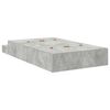 vidaXL Storage Bed Frame Concrete Grey 120 cm Engineered Wood
