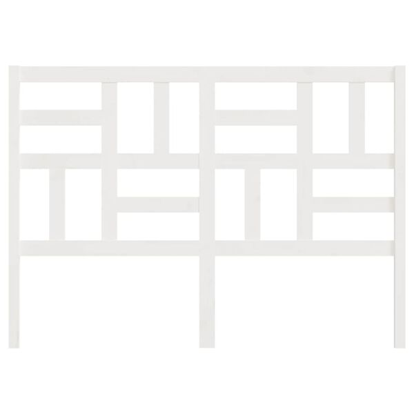 vidaXL Bed Headboard White 166x4x104 cm Solid Wood Pine