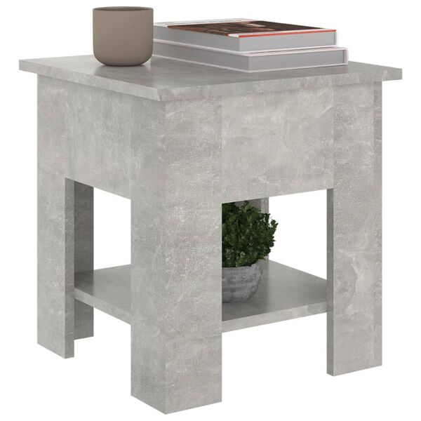 vidaXL Coffee Table Concrete Grey 40x40x42 cm Engineered Wood