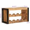 vidaXL Wine Rack Brown 80 x 45 x 33 cm Solid Rough Mango Wood