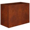 vidaXL Garden Planter Rusty 80 x 40 x 60 cm Weathering Steel
