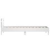 vidaXL Bed Frame without Mattress with Headboard White 90x200 cm