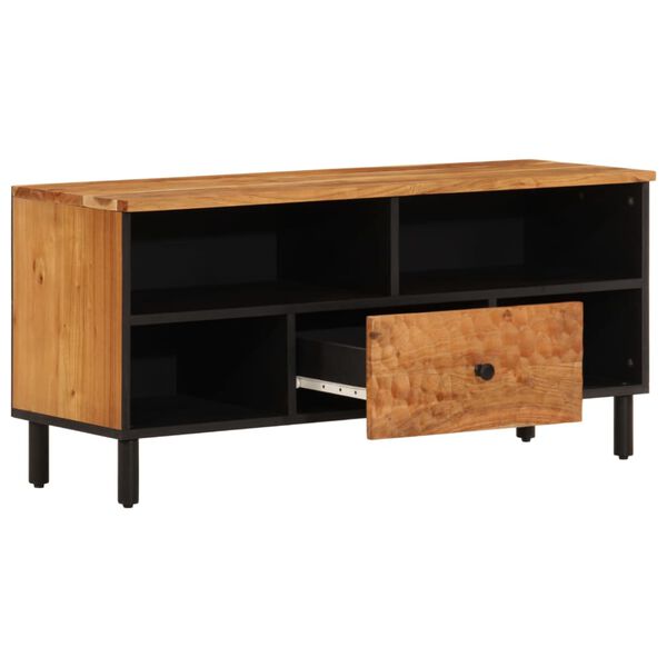 vidaXL TV Cabinet 100x33x46 cm Solid Wood Acacia