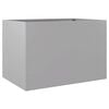 vidaXL Planter Silver 62x40x39 cm Galvanised Steel