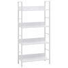 vidaXL 4-Layer Book Shelf White 60x27.6x124.5 cm Engineered Wood