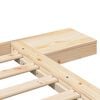 vidaXL Bed Frame Brown 120 x 200 cm Wood