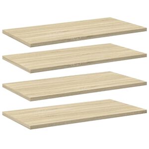 vidaXL Bookshelf Boards 4 pcs Sonoma Oak 60x30x1.5 cm Engineered Wood