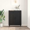 vidaXL Sideboard Black Oak 69.5 x 34 x 90 cm Engineered Wood and Iron