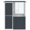 vidaXL Bird Cage Anthracite 154 x 154 x 200 cm Galvanised steel